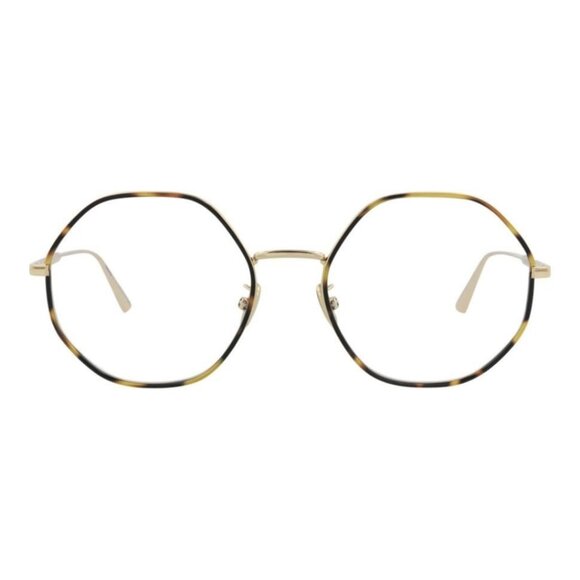 Dior Womens Round/Oval Gold Gold Transparent Fashion Designer Eyewear - Picture 2 of 4